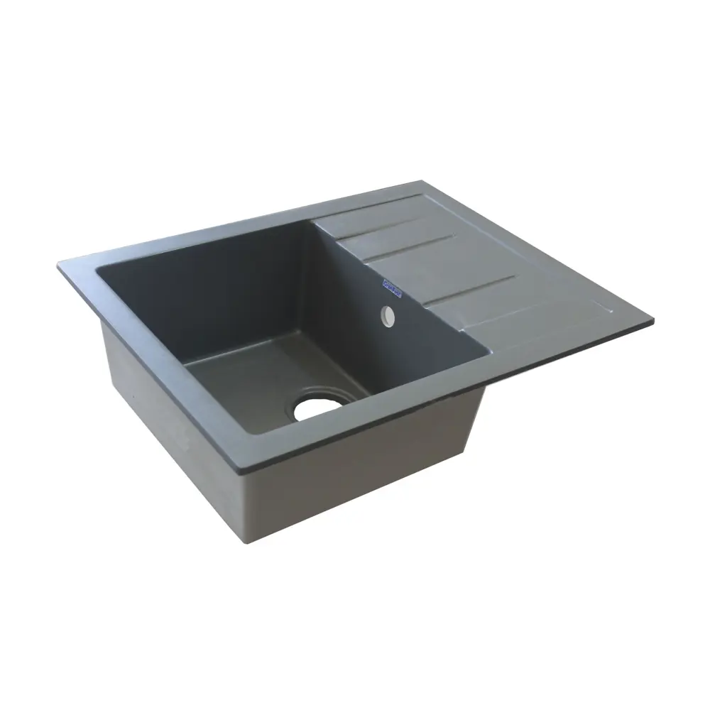 GRANFEST QUADRO GF-Q650L - врезная мойка из мраморной крошки с полочкой 83089087 STLM-0038956 - Вид №2