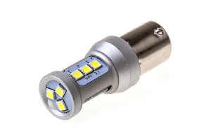 15970685 Автолампа диод S25 P21W 12-24V 12 SMD диодов BA15s 1-контурная, белая S08202038 SKYWAY