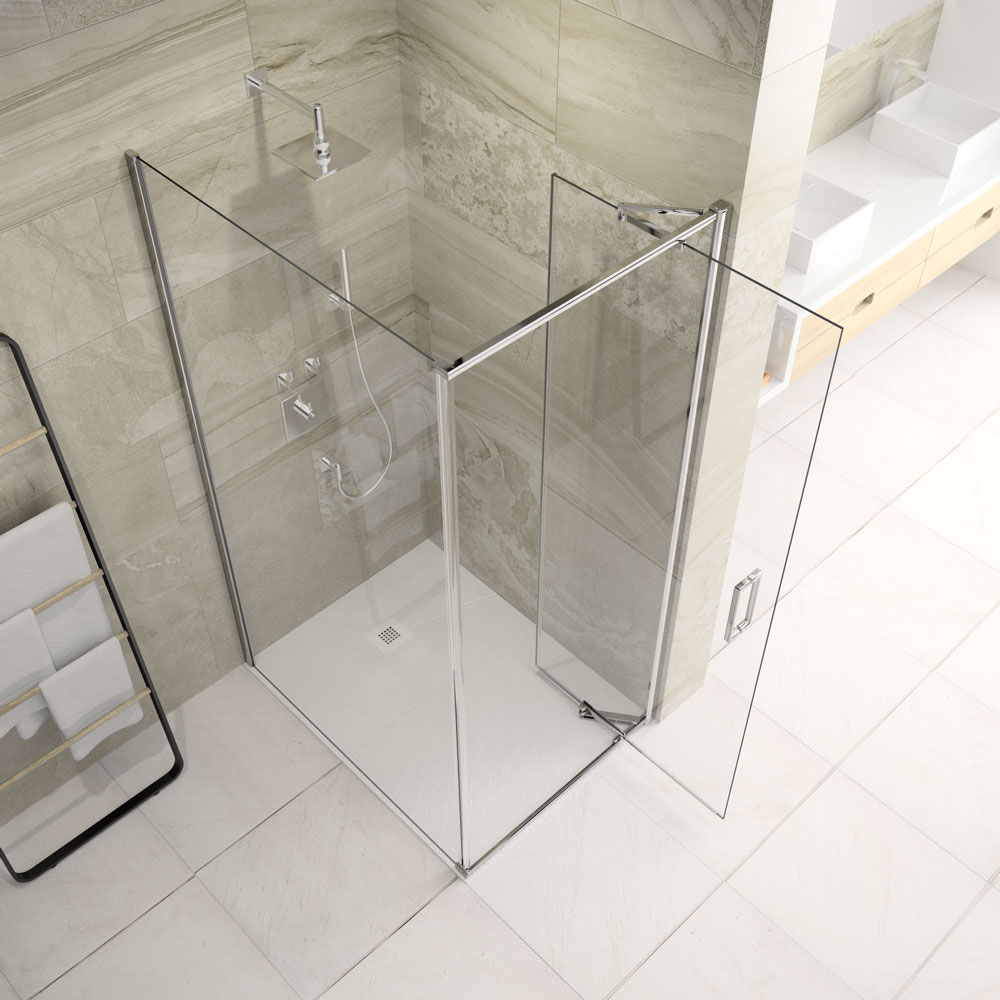 Торцевая панель для монтажа с дверью AR8SP70NF Merlyn Arysto Хромированный 