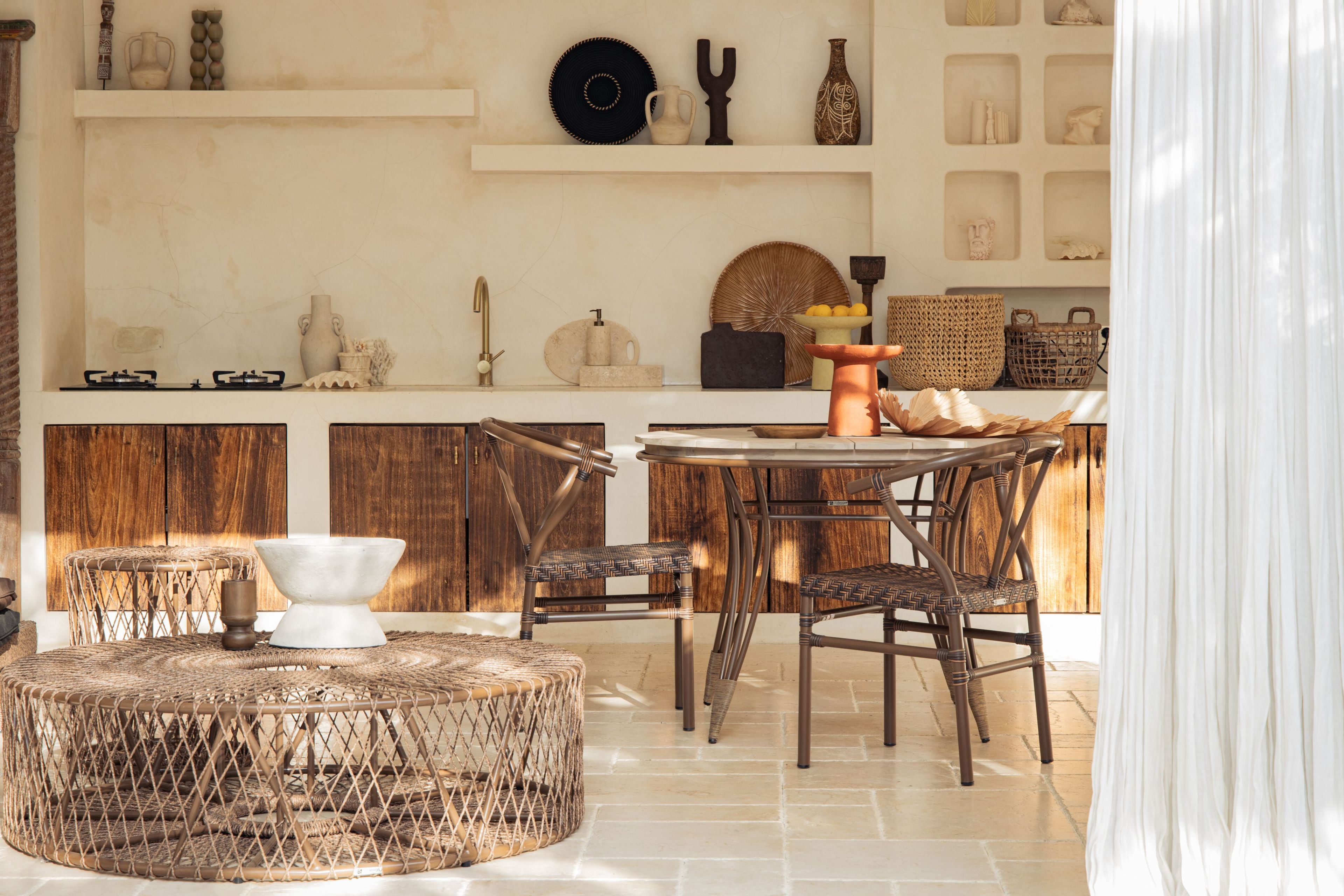 Круглый стол из тикового дерева cbdesign Мичиган ARCH-00033351 - Вид №3