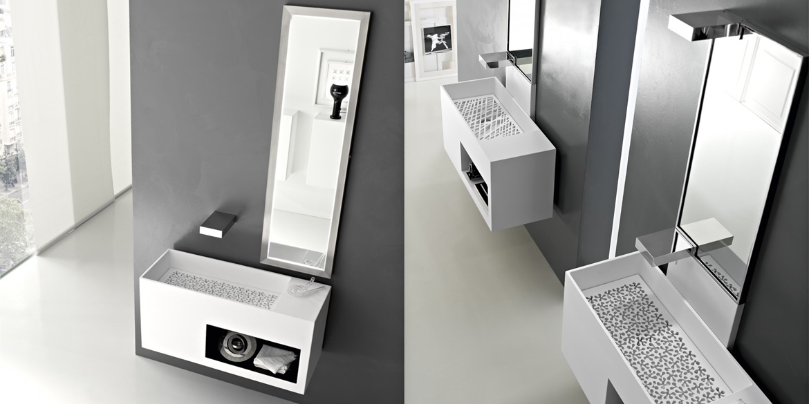 Toscoquattro Комплект мебели для ванной 01 CONCERTO белый 13A5313PF1CB09C0108RB109FC1 - Вид №1