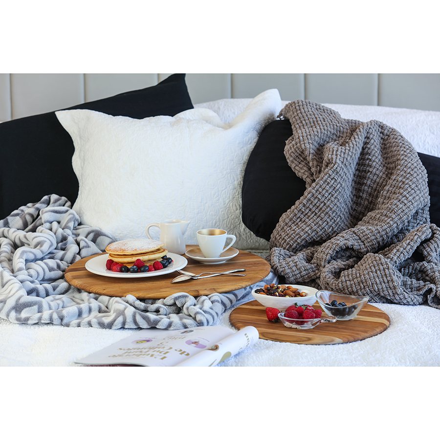 TH209 Доска сервировочная elegant круглая 33 см TEAKHAUS  - Вид №3