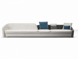 Reflex Модульный диван со съемным чехлом из кожи и ткани Pininfarina home design