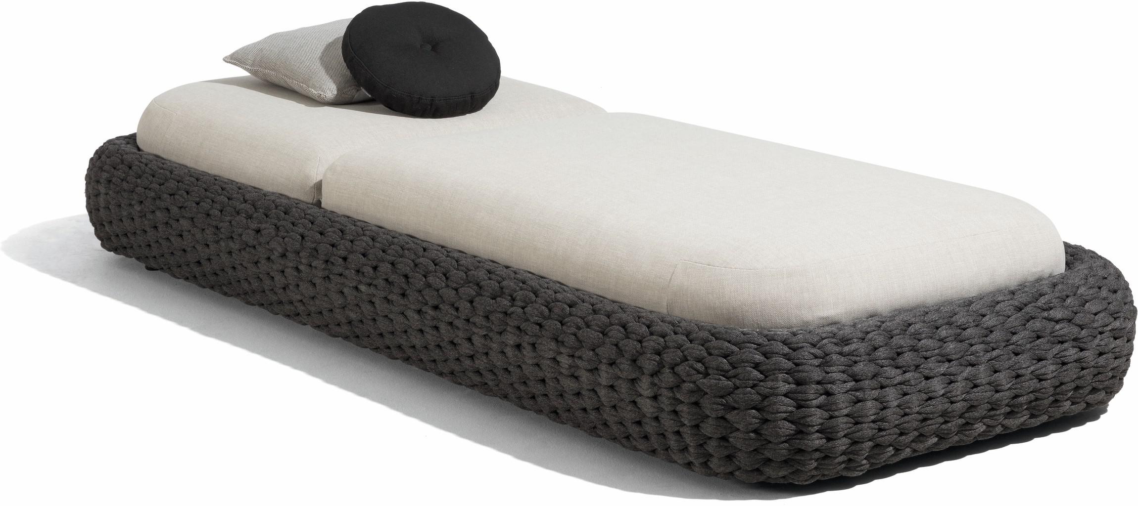 MNST553 Лежак веревка 45мм антрацит Manutti Kobo - Вид №2