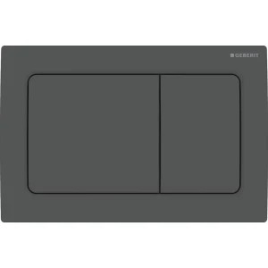 Кнопка смыва для инсталляции Geberit Alpha 30 механическая пластик цвет черный матовый