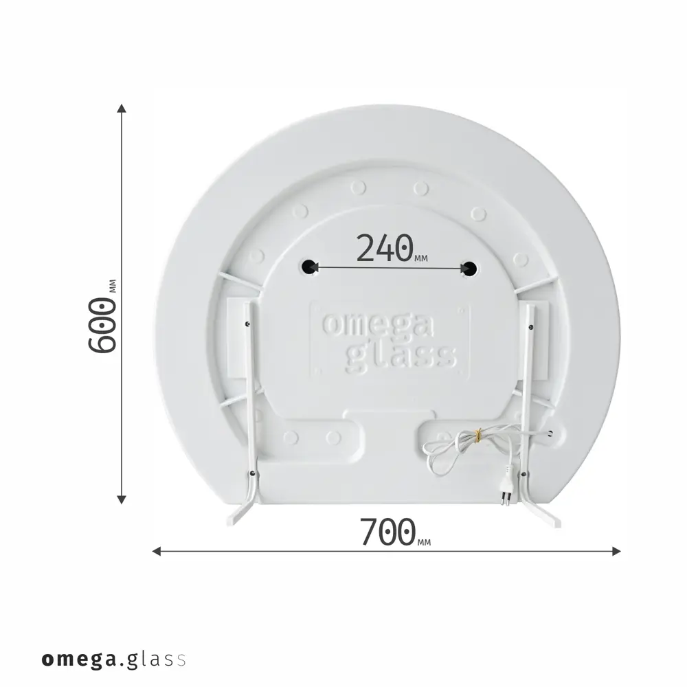 Профессиональное гримерное зеркало 70x60 см с подсветкой 89438718 Santreyd STLM-1584973 - Вид №2