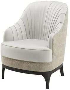 FRATO Кресло из атласа с подлокотниками  Fup010019aam