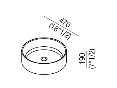 Круглая столешница из Cristalplant® Agape Bjhon 1 ARCH-00054321 - Вид №6