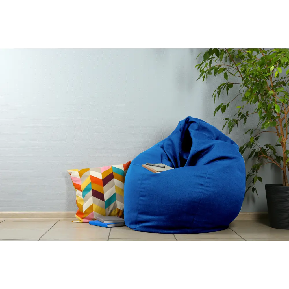 Кресло-груша Seasons полиэстер цвет ультрамарин 120x70x60 см STLM-2210782 - Вид №3