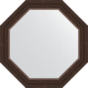 BY 3987 Зеркало в багетной раме - палисандр 62 mm EVOFORM Octagon