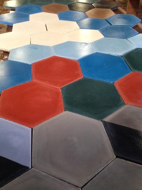 TsourlakisTiles Бетонные покрытия для полов и стен для интерьеров и экстерьеров Hexagon sun-id-1346448 - Вид №13