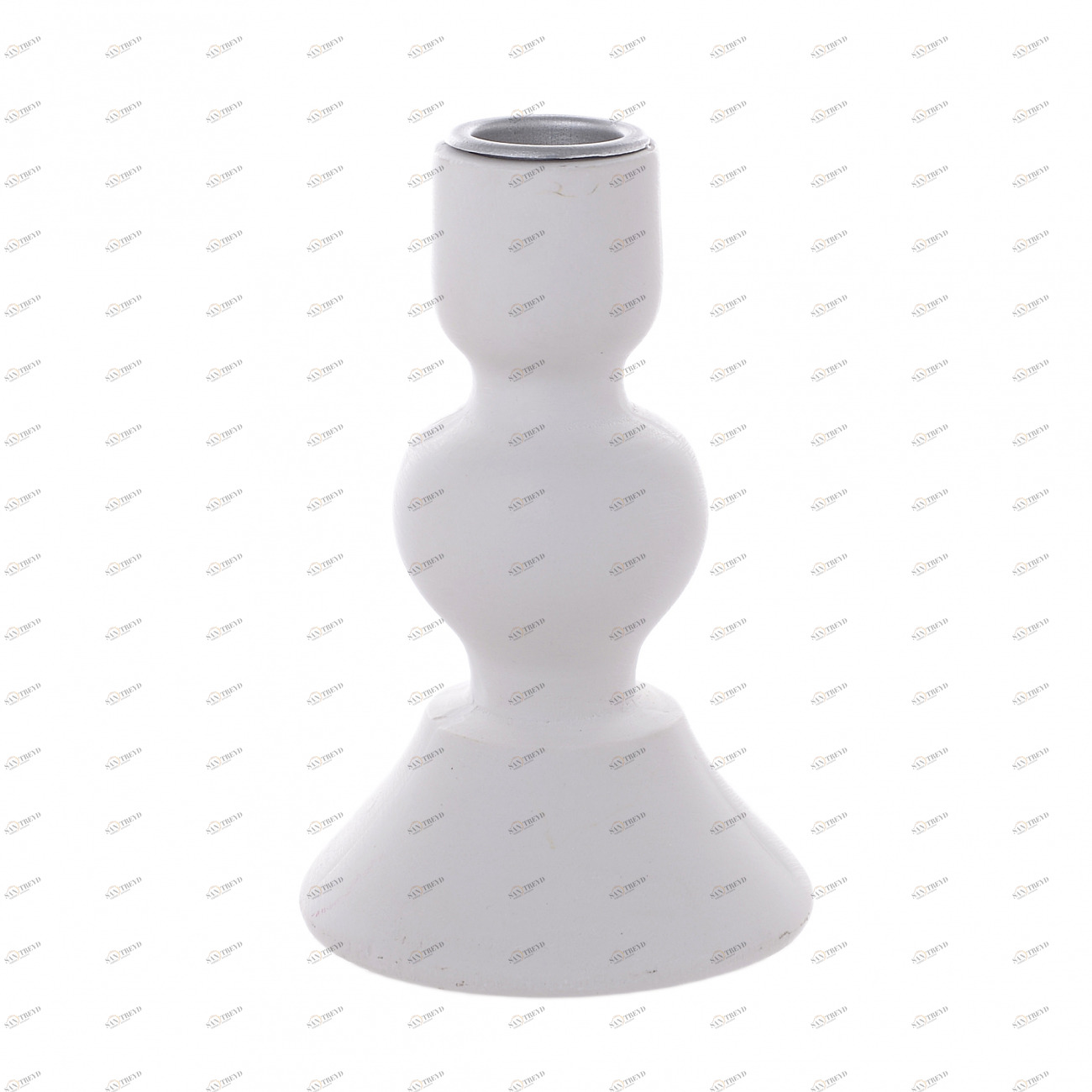 Подсвечник пластиковый на 1 свечу белый Benson TO4ROOMS  212704 Белый 