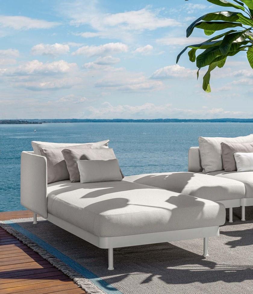 Talenti Модульный садовый диван из ткани с шезлонгом Slam sun-id-1481810 - Вид №2