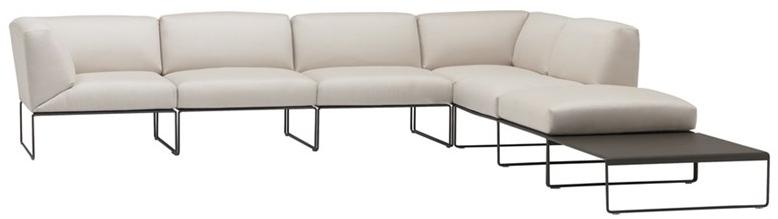 Andreu World Журнальный столик с низкими стальными салазками Siesta outdoor Me4753 - Вид №1