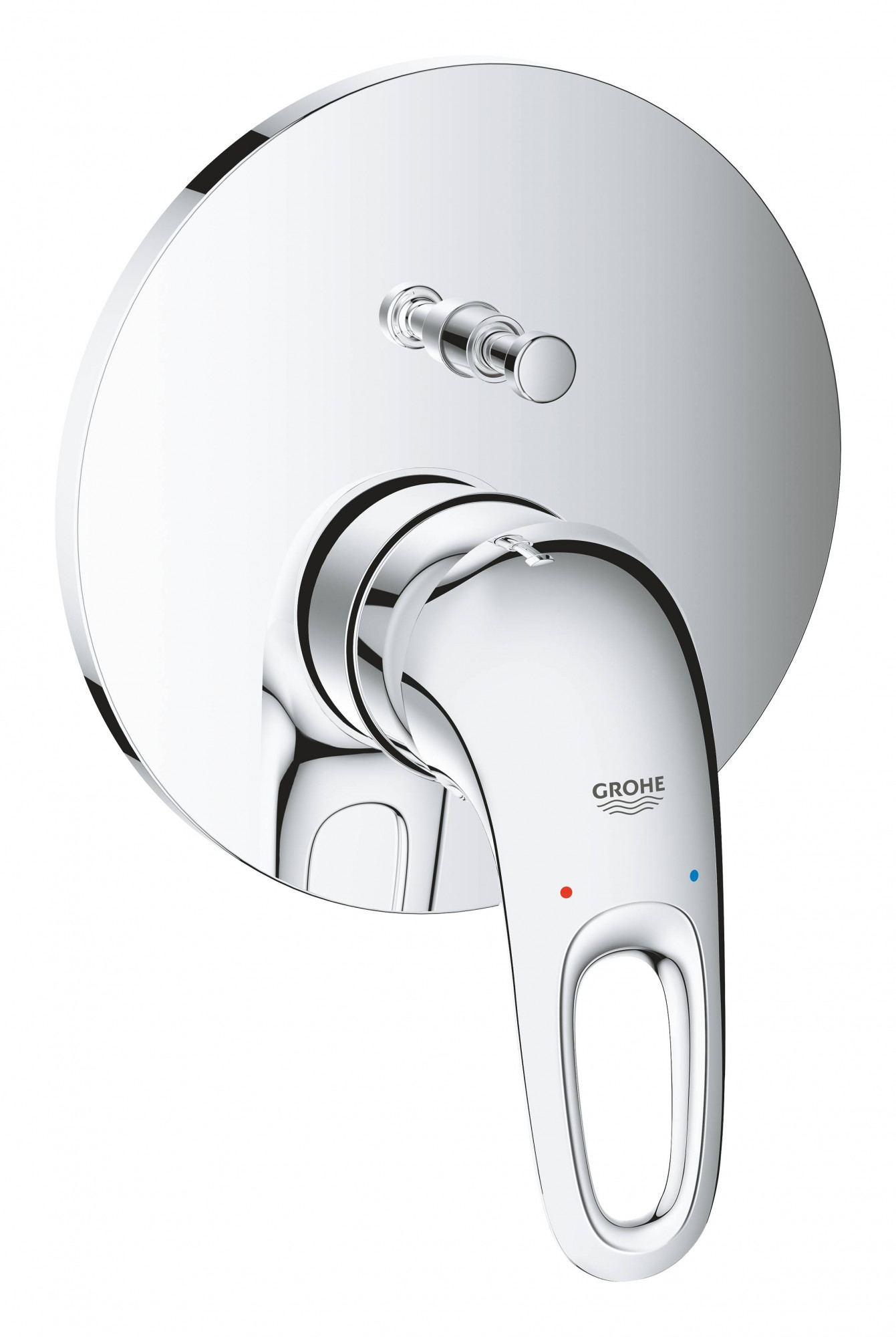 Смеситель однорычажный для ванны GROHE Eurostyle 2015, круглая розетка, хром (24049003)