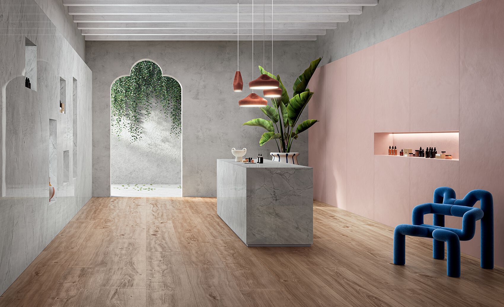 Пол / облицовка керамогранита под дерево CERAMICA FONDOVALLE Коми ARCH-00093568 - Вид №2