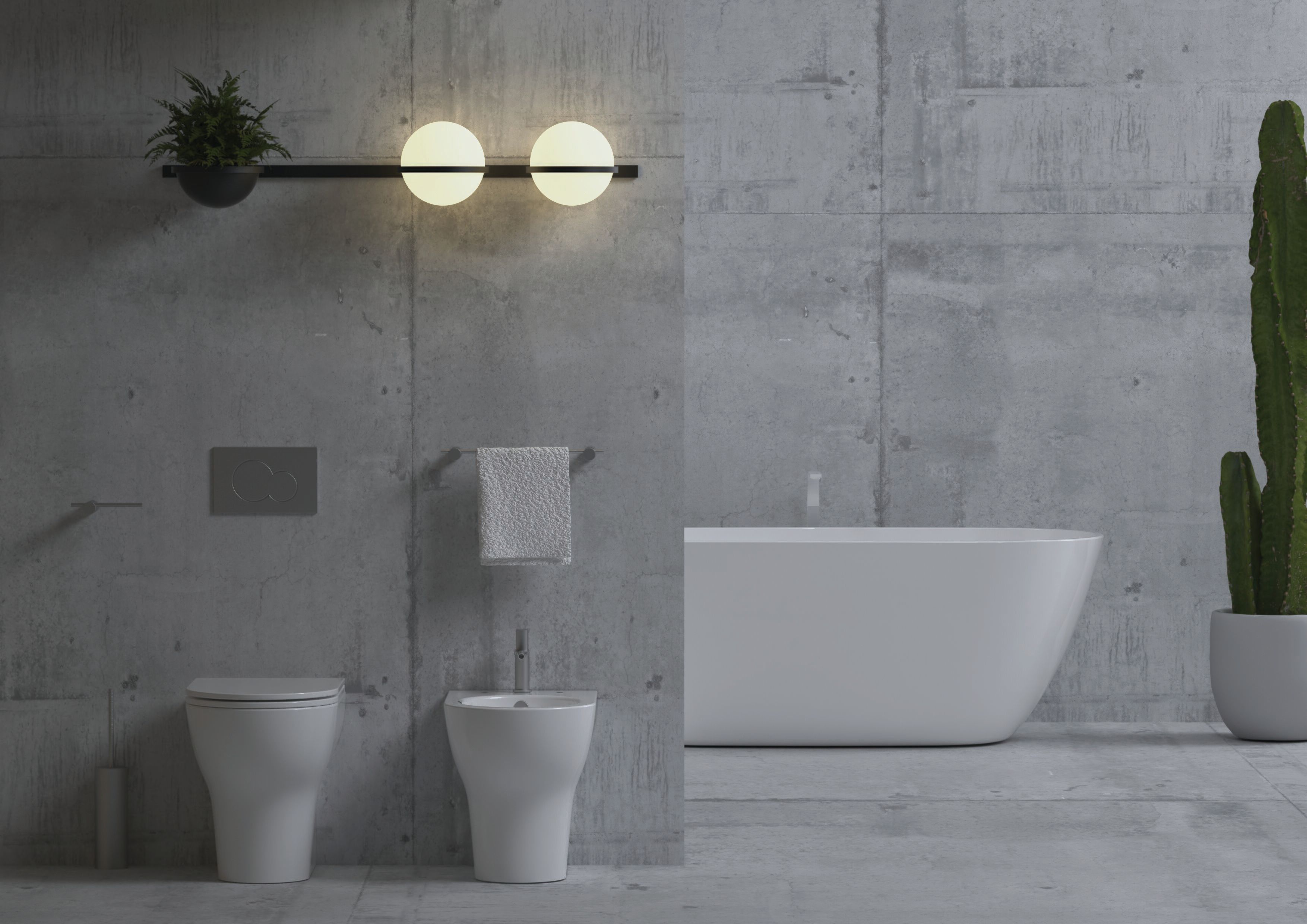 Полная мебель для ванной комнаты GSG Ceramic Design ARCH-00150063 - Вид №1