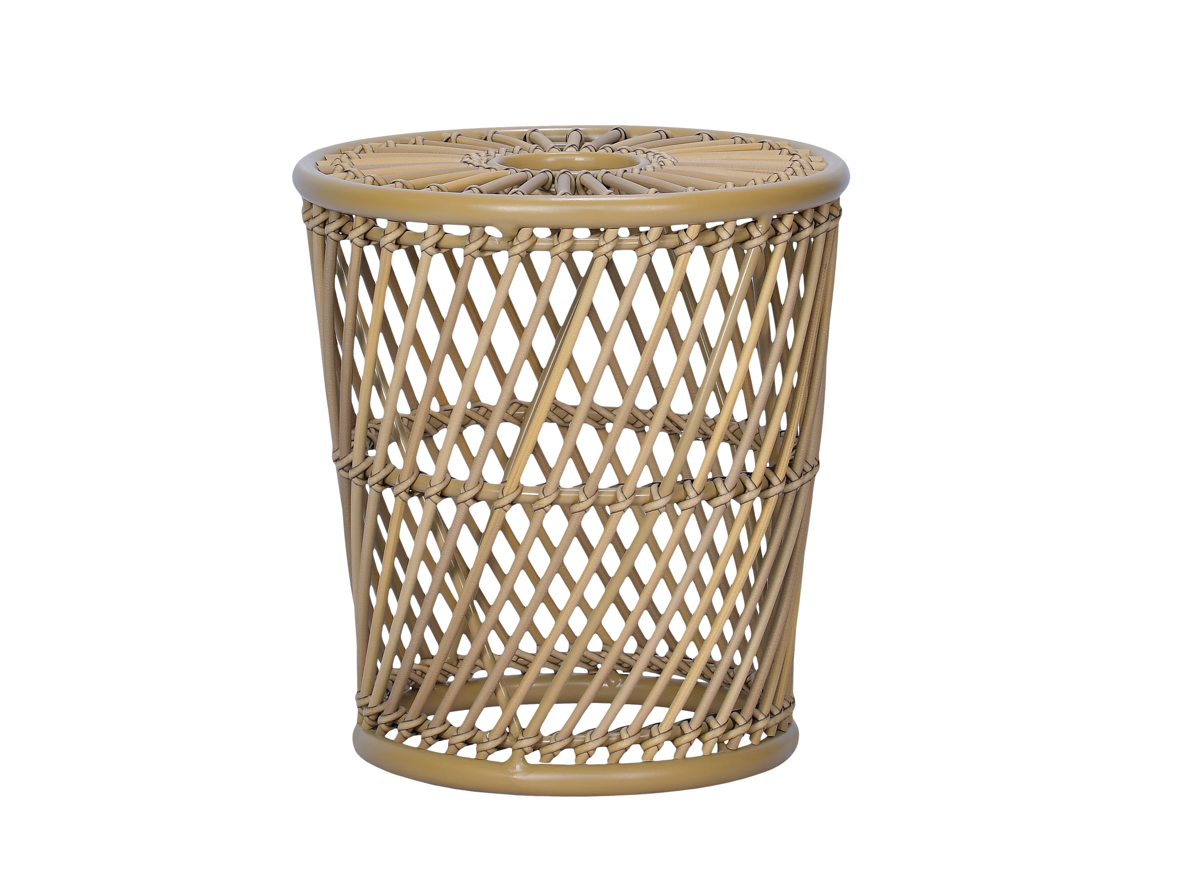 Высокий круглый садовый журнальный столик из синтетического волокна cbdesign ARCH-00120360