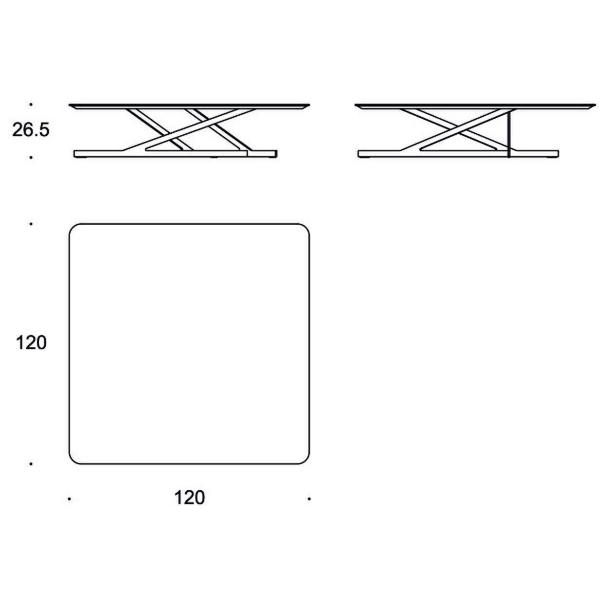 Квадратный металлический журнальный столик Busnelli JAGGER ARCH-00027891 - Вид №6