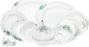 10612624 Meissen Сервиз столовый 6/30 "Игра волн, рельеф, дикая флора" Фарфор, Керамика