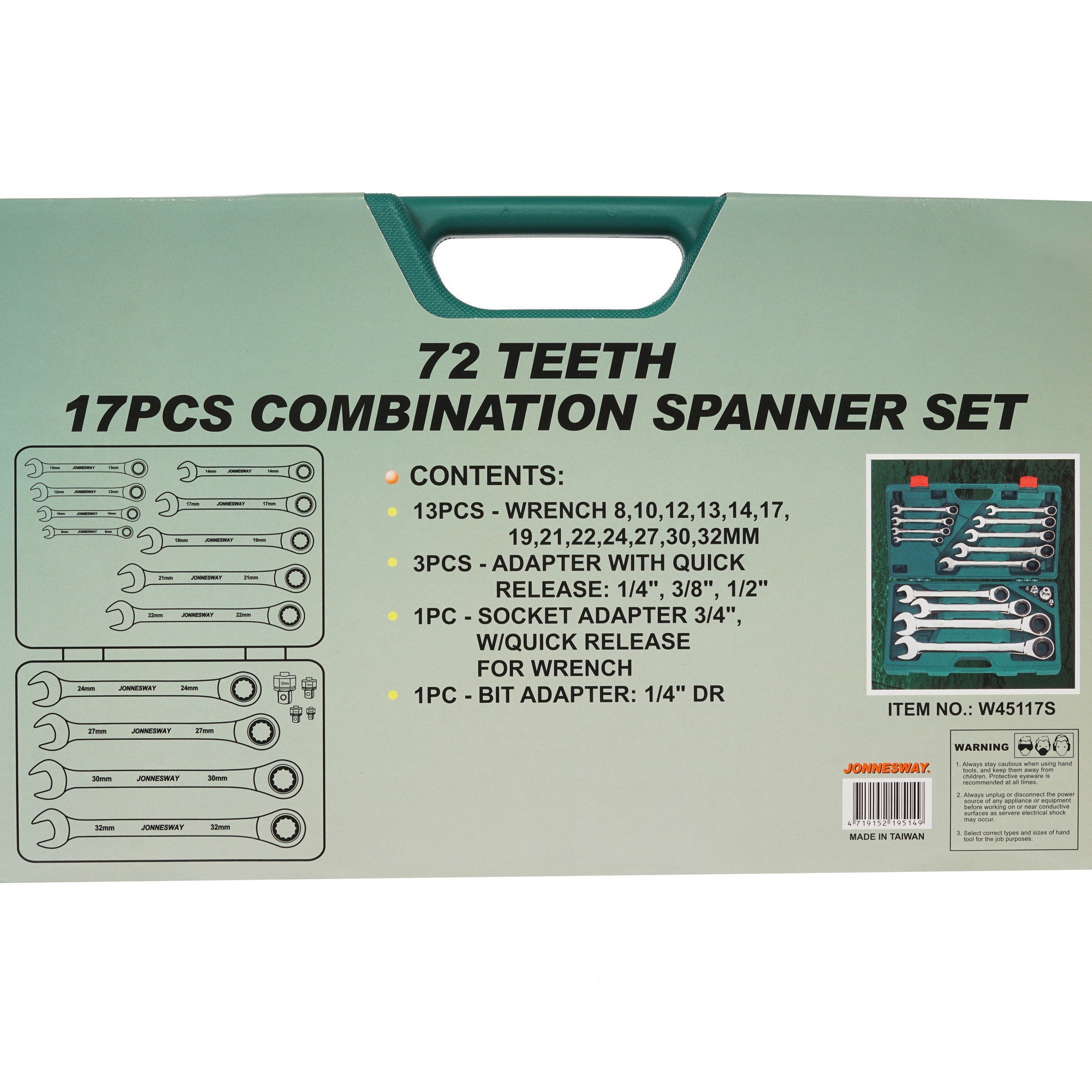 Набор ключей Jonnesway W45117S 8185418 STDN-0024552 - Вид №3