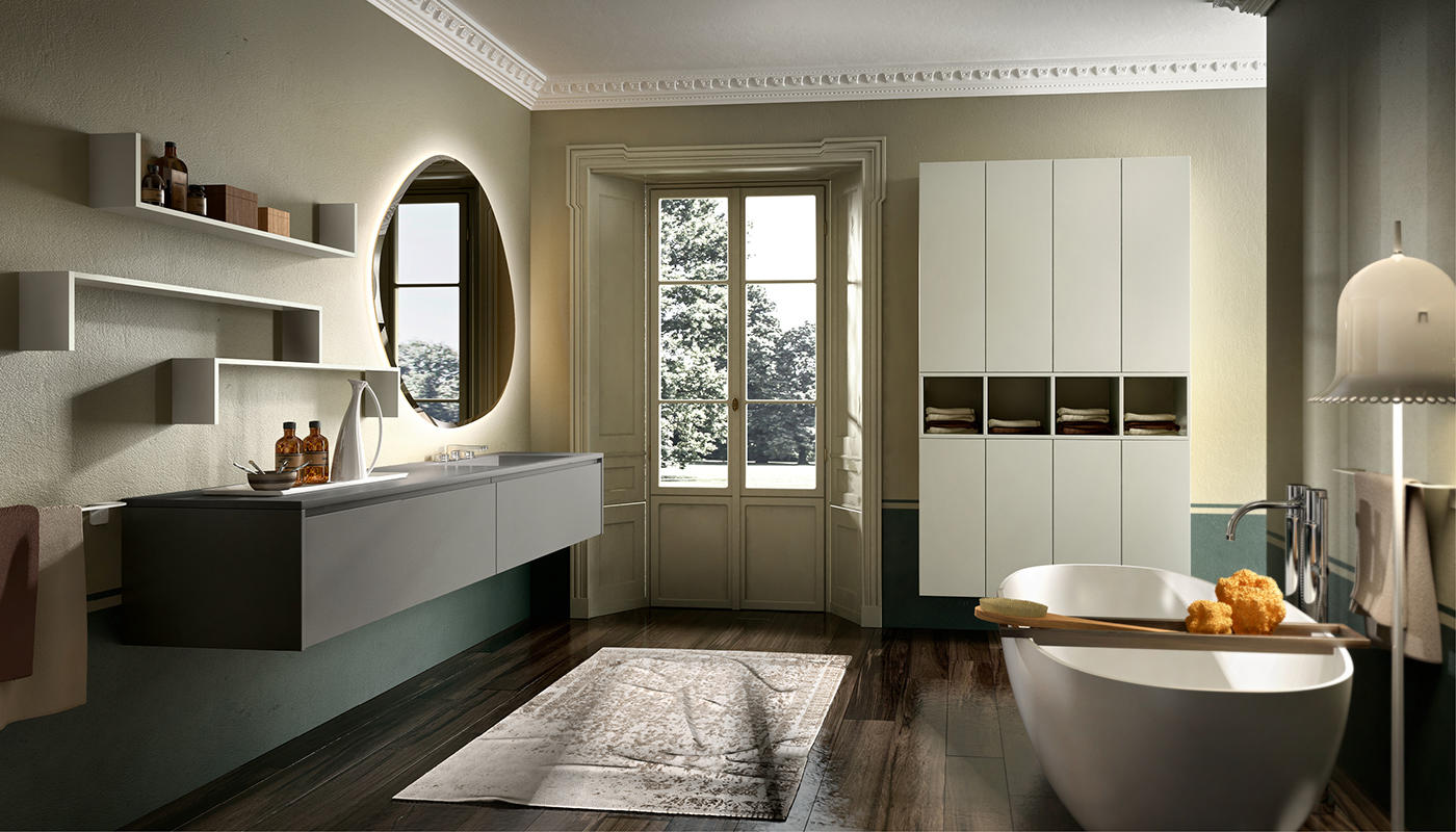 ED-ST31 Edone Интегрированный умывальник Quadra ВСТРОЕННЫЙ БАК Интегрированная поверхность ванны Quadra с отделкой Stonematt  - Вид №8