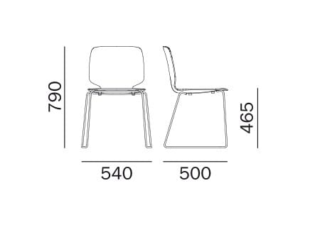 Штабелируемый стул из инженерного пластика Pedrali Babila ARCH-00026048 - Вид №7