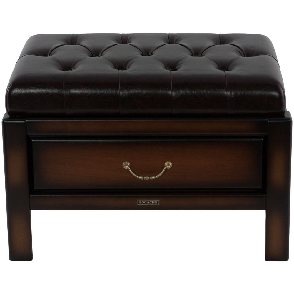 11127 Банкетка Лотос 6 Орех Шоколад мрамор BOGACHO 4627138159958 - Вид №3