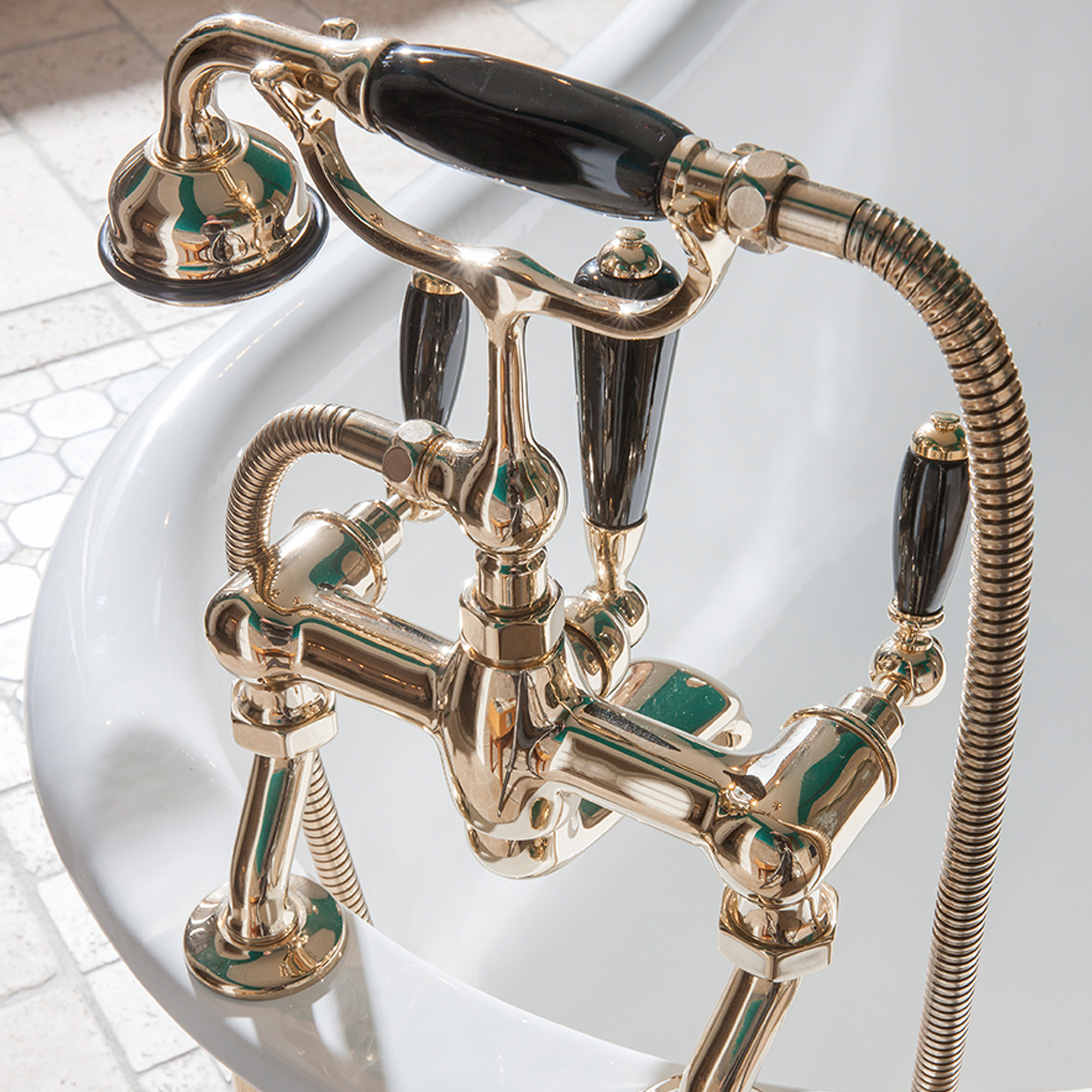 Traditional bathrooms BRIGHTON ¾ “смеситель для ванны и душа Tb330.514bl.bn  - Вид №1