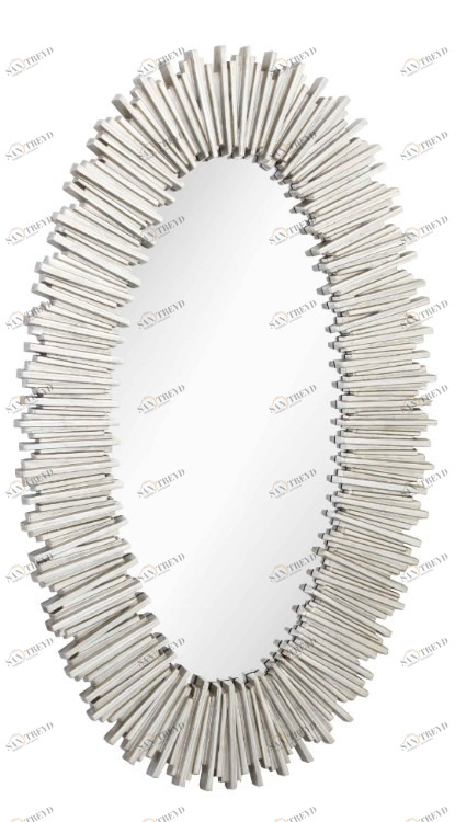 Овальное зеркало настенное хром Tulla от RVAstley RVASTLEY ДИЗАЙНЕРСКИЕ 062595 Хром 