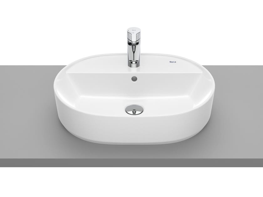 Фарфоровая столешница овальная раковина Roca The Gap ARCH-00152373