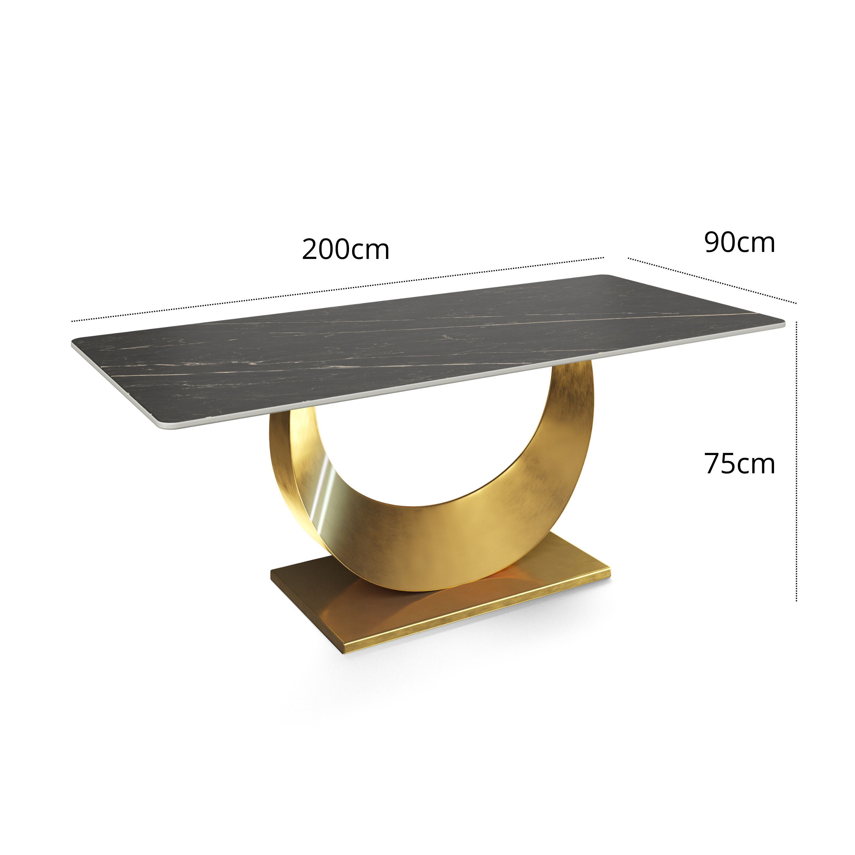 Прямоугольный стол из спеченного камня GIULIA GRILLO MOON ARCH-00085229 - Вид №2