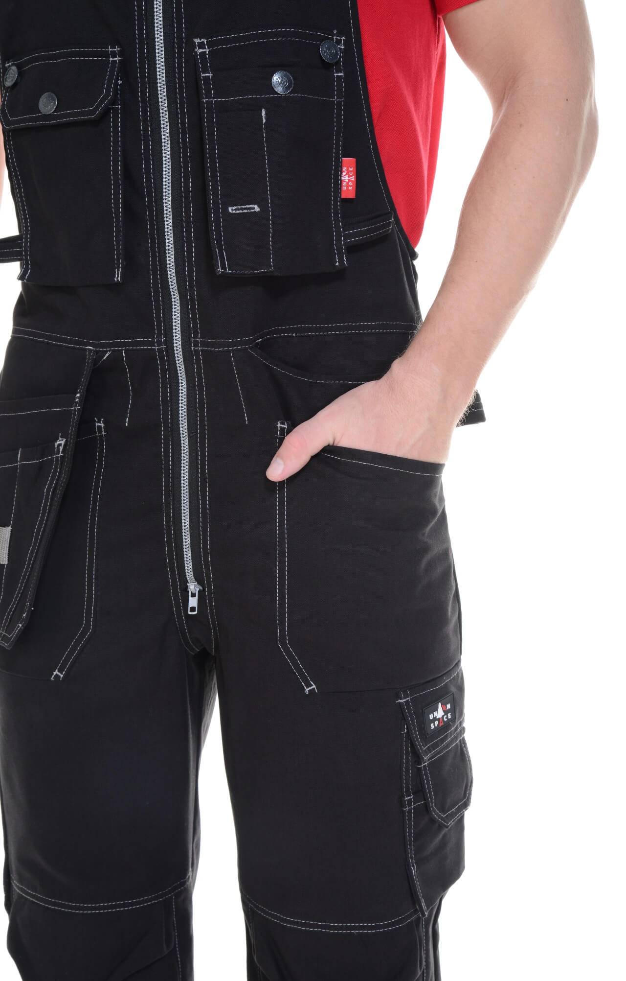 62311 Полукомбинезон  черный Union Space  Летняя спецодежда  размер 56-58/170-176  - Вид №8