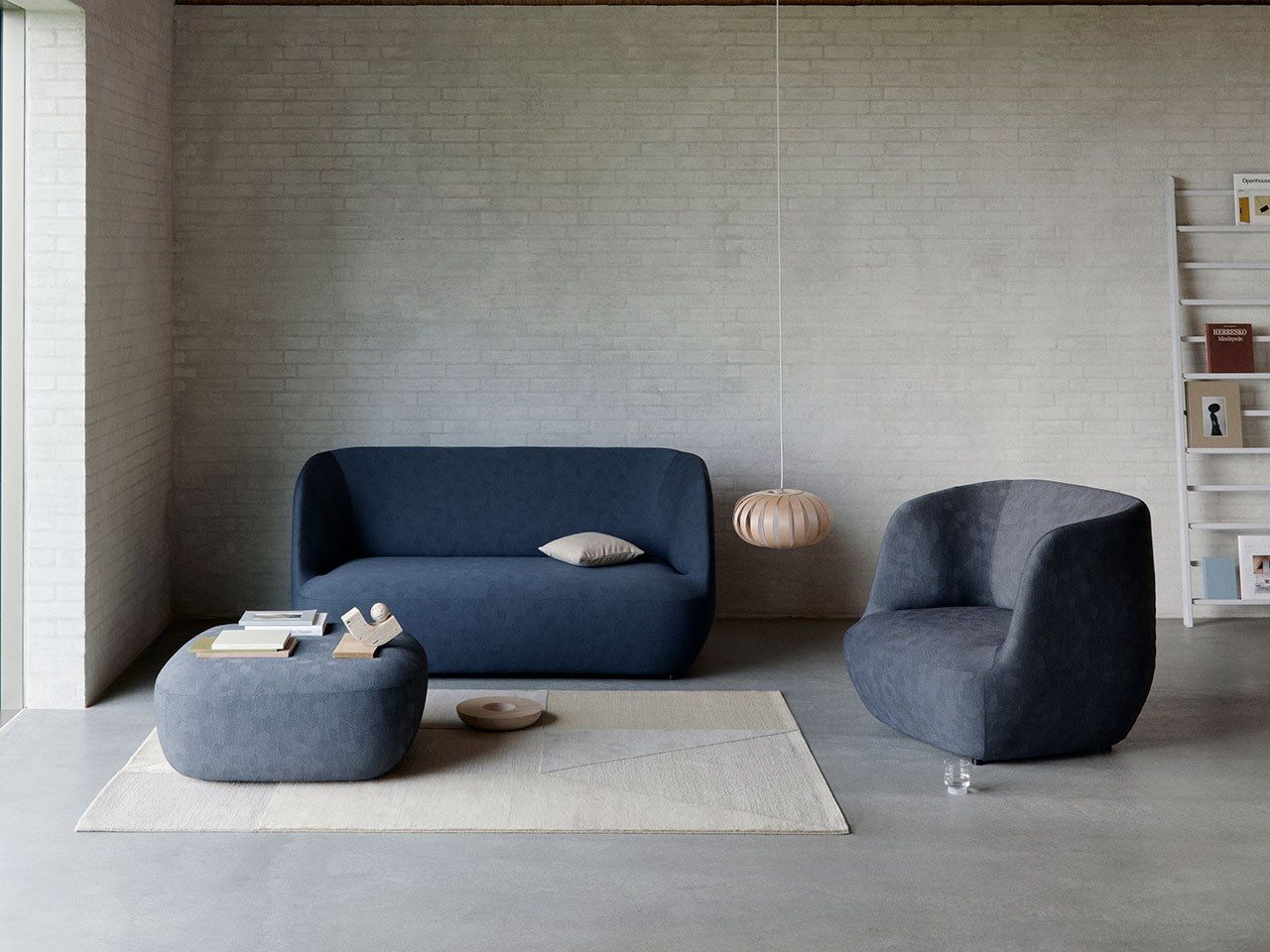 Прямоугольный пуф из ткани SOFTLINE глина ARCH-00016948 - Вид №2