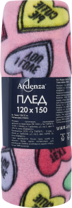 85498477 Плед Happy 120х150 см флис цвет разноцветный Промо STLM-0063338 ARDENZA