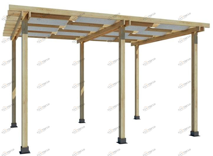 Zuri Design Отдельностоящая пергола из ели  G-01-pva1 / g-01-pva2 