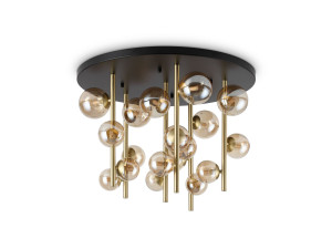 Потолочный светильник из дутого стекла