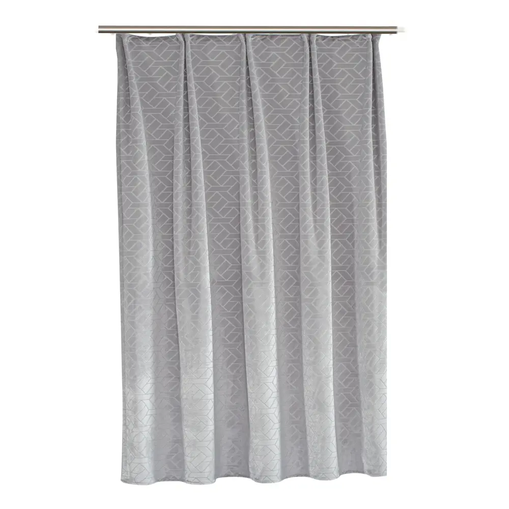 Штора на ленте Inspire Mongo 140x260 см цвет серый 83562125 STLM-2196871  - Вид №1