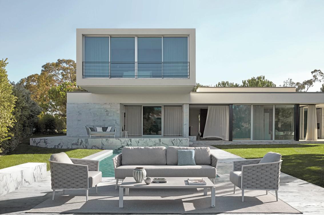 MNST330 1 мест. белый веревка 45мм серебристая Manutti Cascade - Вид №4