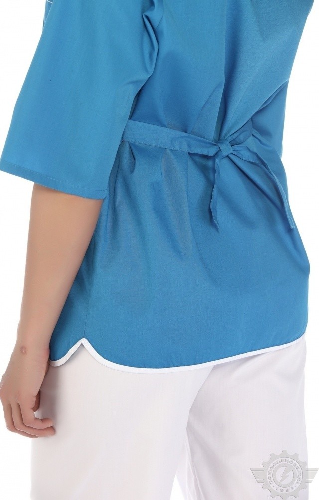 66184 Куртка "Сервис" темно-голубая  Медицинская одежда  размер 56/158-164 Спецодежда  - Вид №5