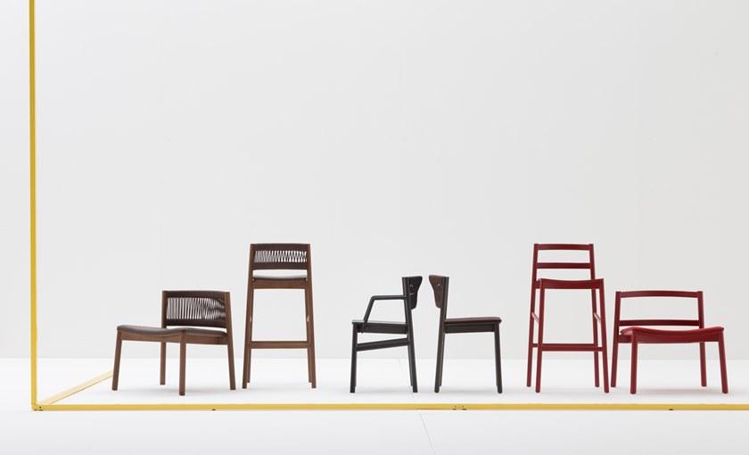 Billiani Высокий табурет из бука Load 649 - Вид №1