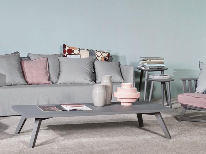 Gervasoni Низкий прямоугольный журнальный столик Gray sun-id-1372816 - Вид №1