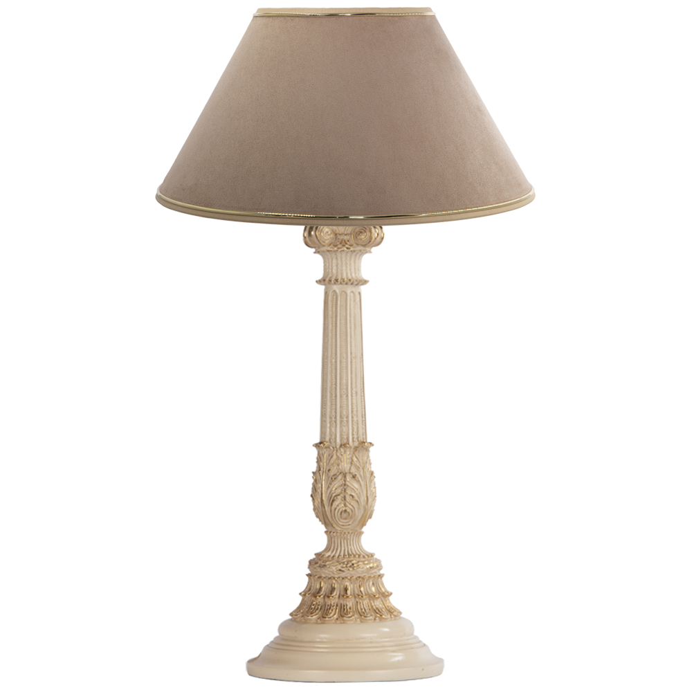 32022,34013 Настольная лампа Колонна Испанская Айвори Карамель BOGACHO 4627138210987, 4627179657130