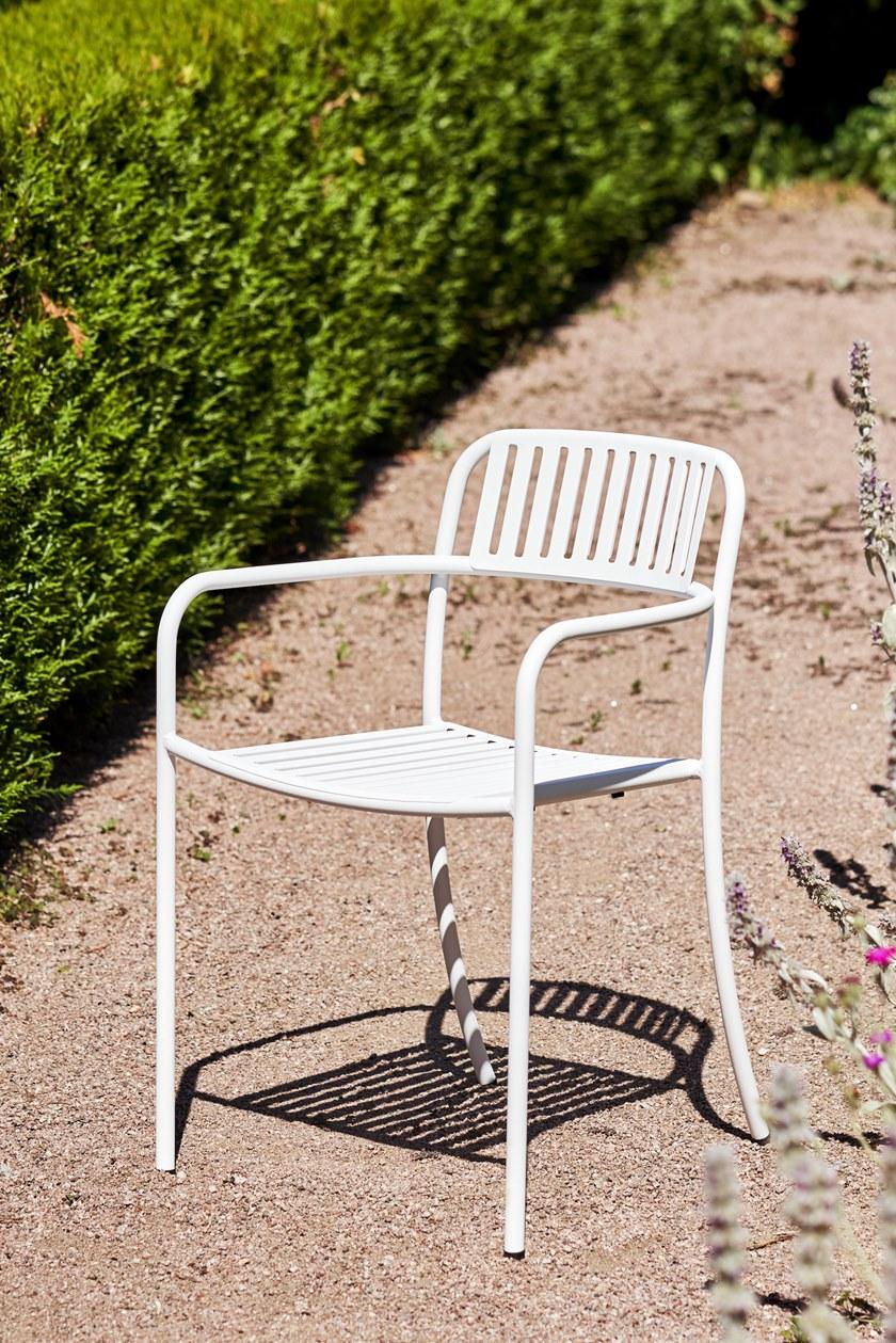 Tolix Садовый стул из нержавеющей стали с подлокотниками Patio 07393 - Вид №3