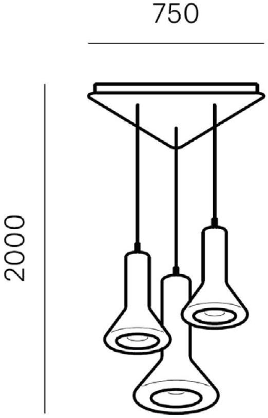 BROKIS Подвесной светильник из стекла Whistle Pc952, pc953, pc961 - Вид №22