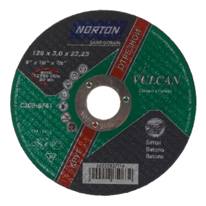 Круг отрезной по бетону Norton, тип 41, 125x3x22.2 мм