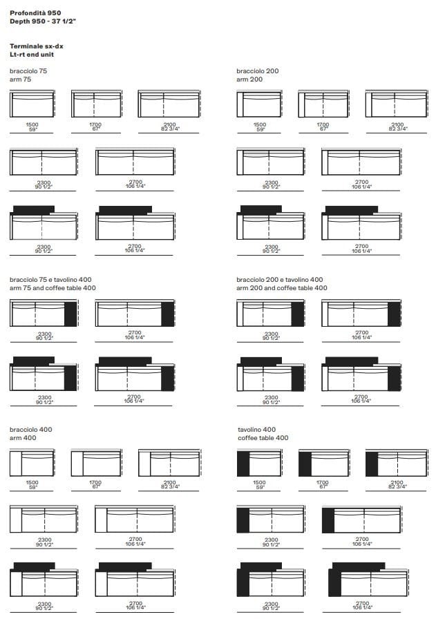 Угловой диван из ткани Poliform ARCH-00101016 - Вид №7