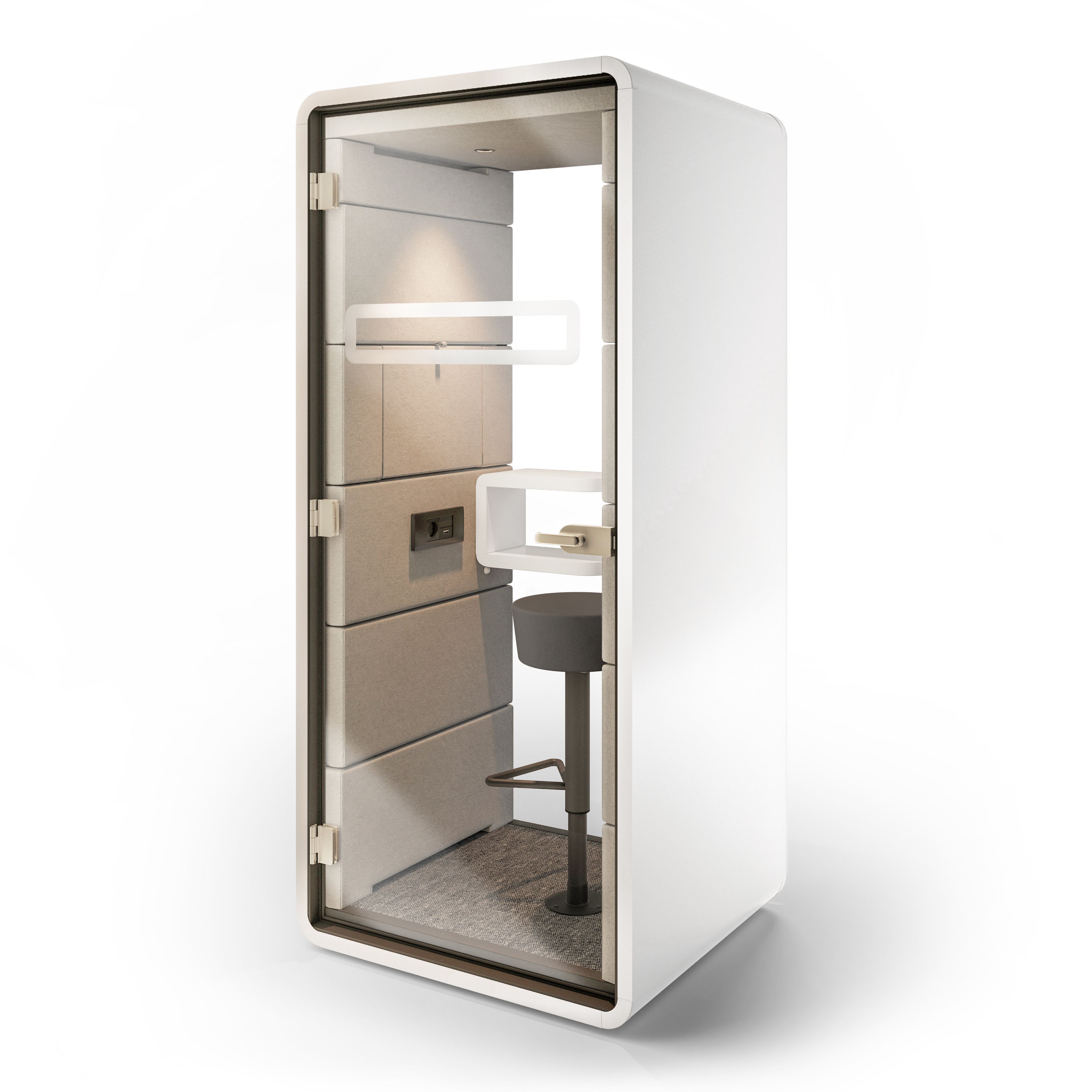 Одноместная акустическая офисная кабина со встроенным освещением Mikomax Smart Office Hushoffice ARCH-00139656 - Вид №49