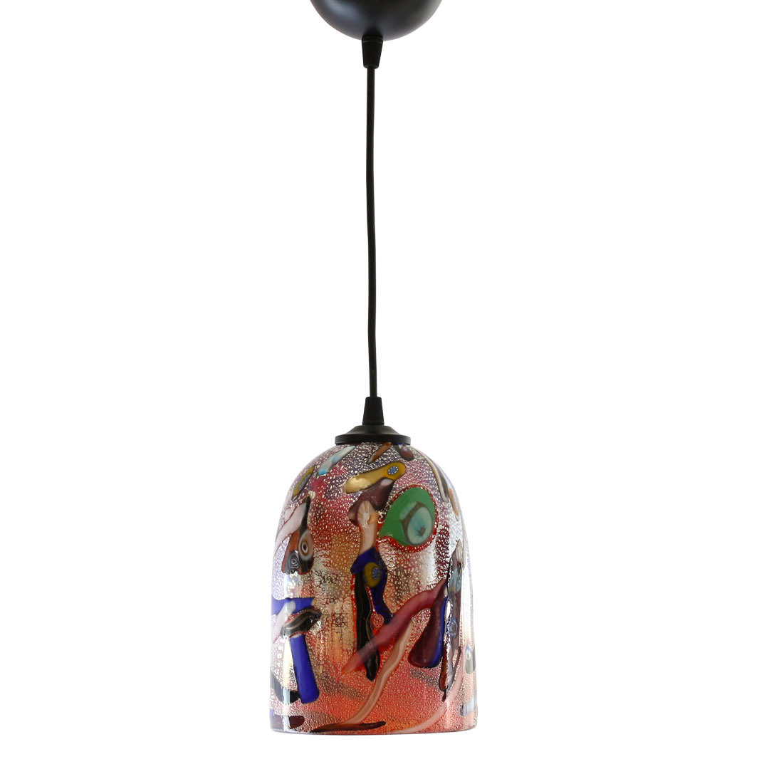 4058 ORIGINALMURANOGLASS Потолочный светильник Миро красный - муранское стекло OMG 12 см  - Вид №1