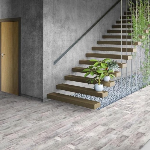 Виниловый ламинат Tarkett New Age Misty Дуб с брашью (Текстурированная) 914,4х152,4/101,6 мм 1000901205 - Вид №8